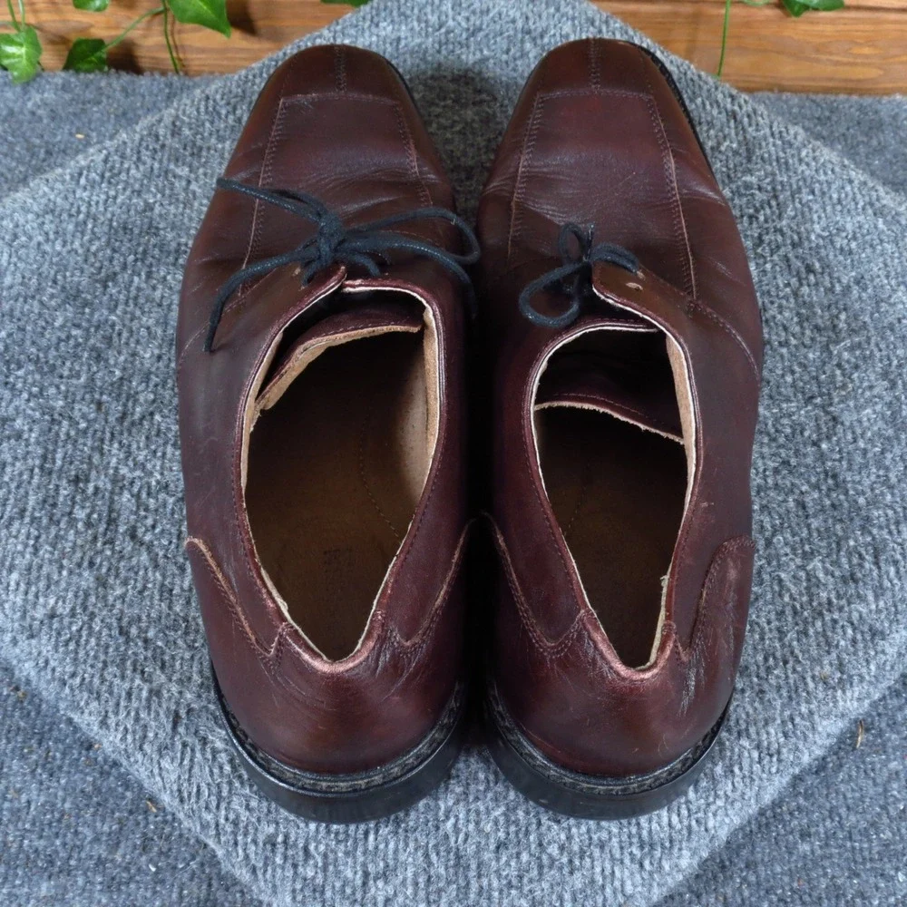 Florsheim Broxton Mens Derby Shoes Size 11.5 D Formal Dress Burgundy Leather